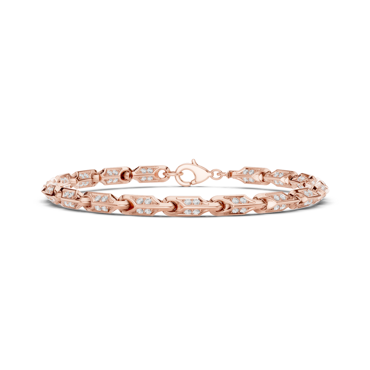Fine Open Oval Bracelet — B12-610 — supplied digital design render