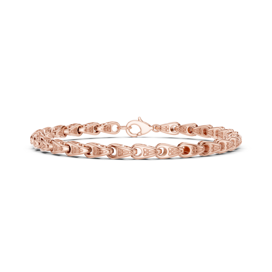 Oval Accent Link Bracelet — B12-612 — supplied digital design render