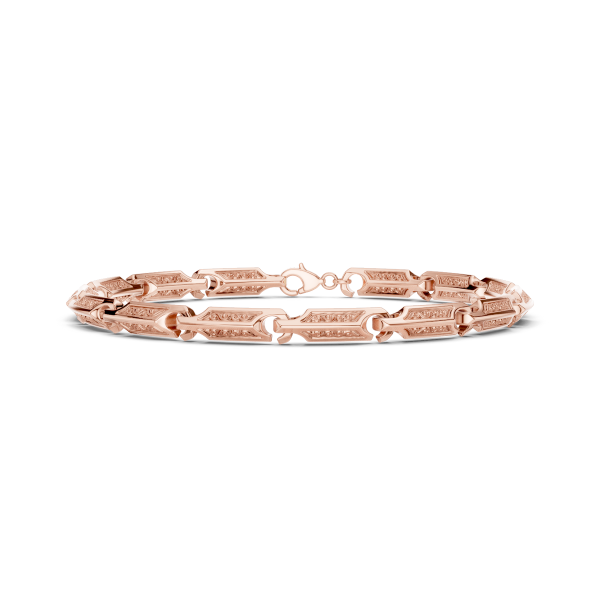 Textured Bar Station Bracelet — B12-614 — supplied digital design render