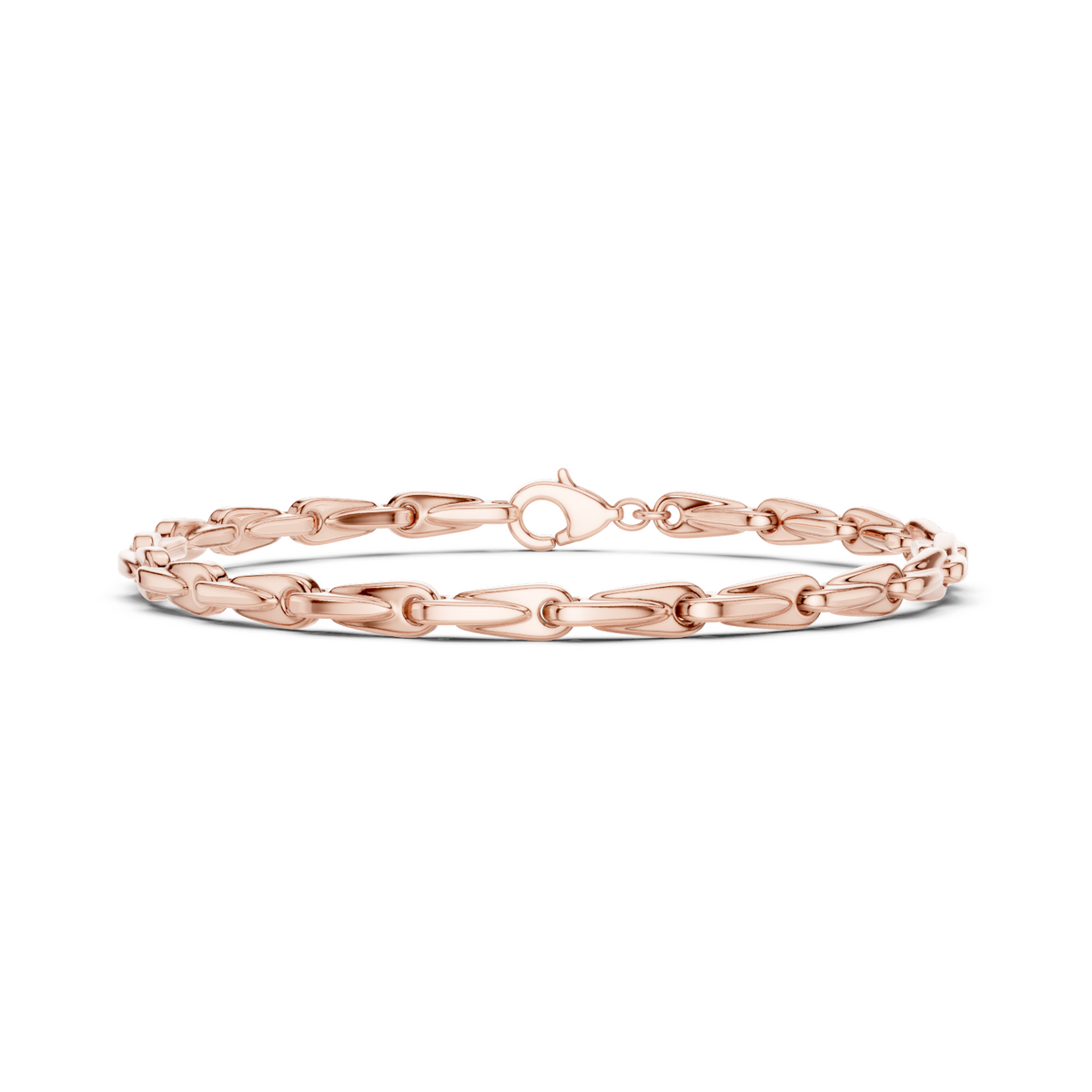 Elongated Oval Link Bracelet — B12-616 — supplied digital design render