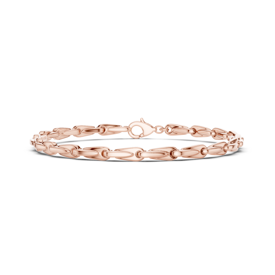 Elongated Oval Link Bracelet — B12-616 — supplied digital design render