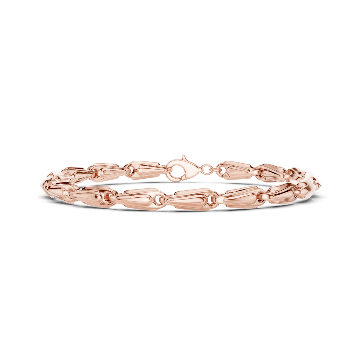 Sculpted Oval Link Bracelet — B12-617 — supplied digital design render