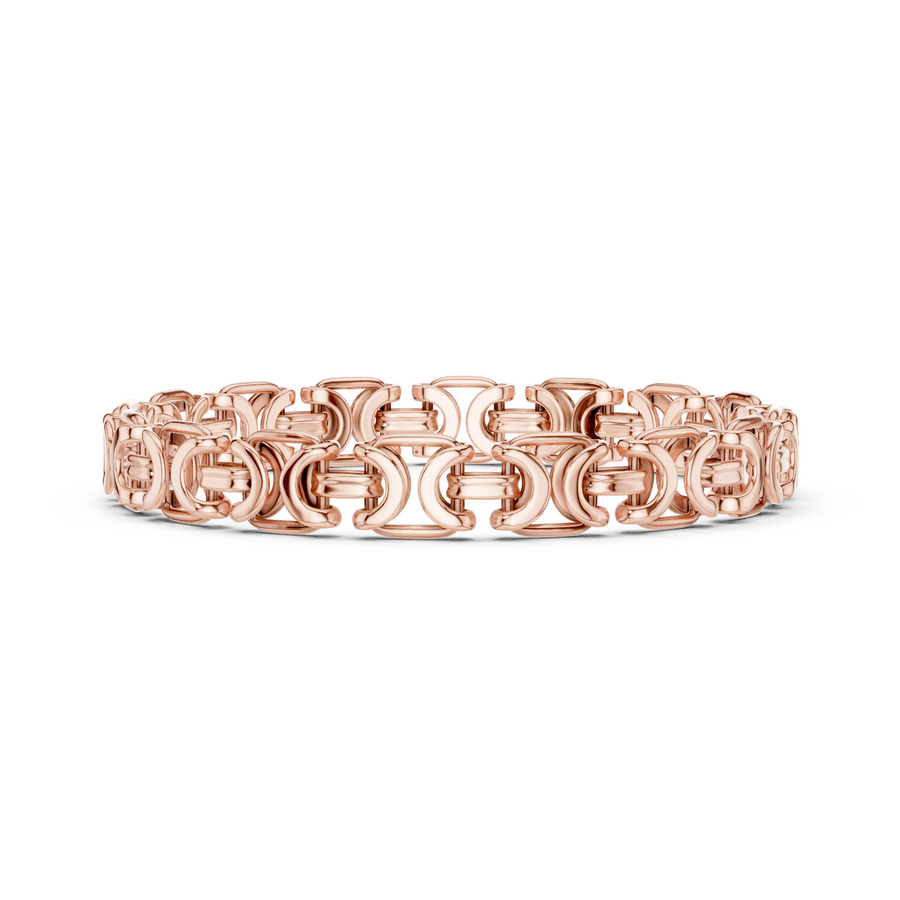 Sculpted Double Link Bracelet — B12-621 — supplied digital design render