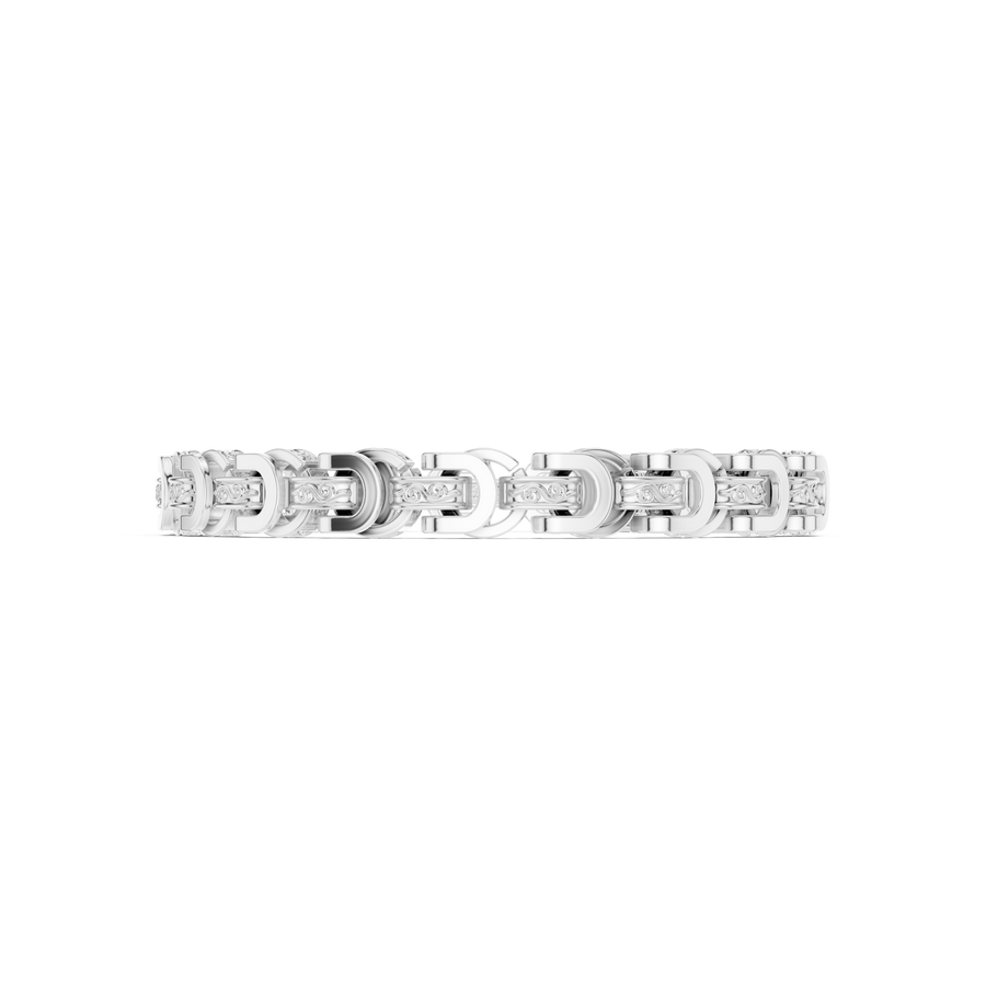 Rectangular Chain Bracelet — B12-622 — supplied digital design render