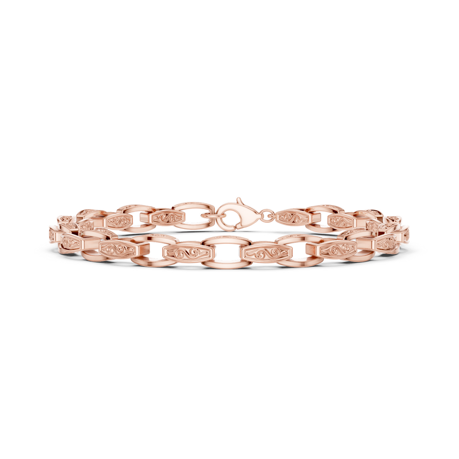 Sculpted Bar Link Bracelet — B12-625 — supplied digital design render