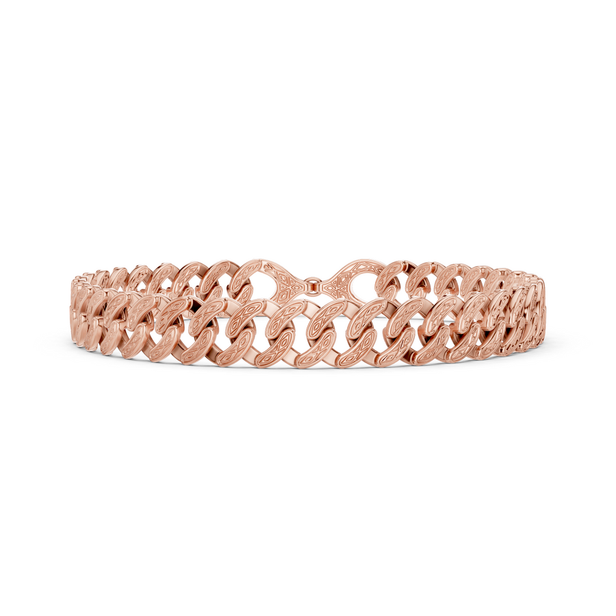 Classic Curb Link Bracelet — B12-626 — supplied digital design render
