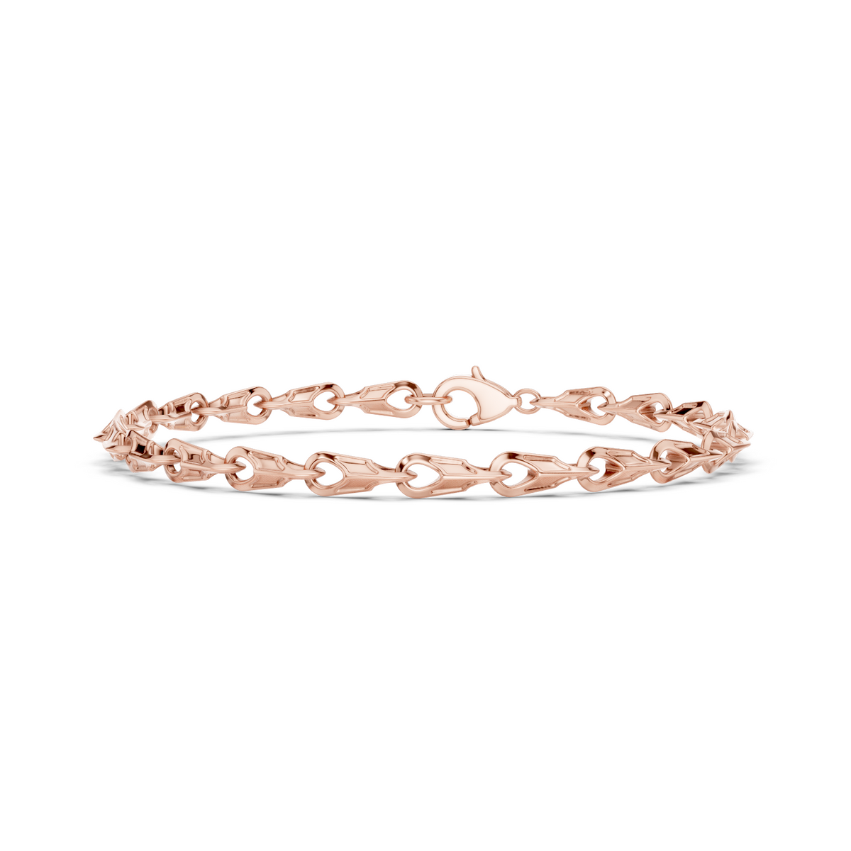 Tapered Link Bracelet — B12-627 — supplied digital design render
