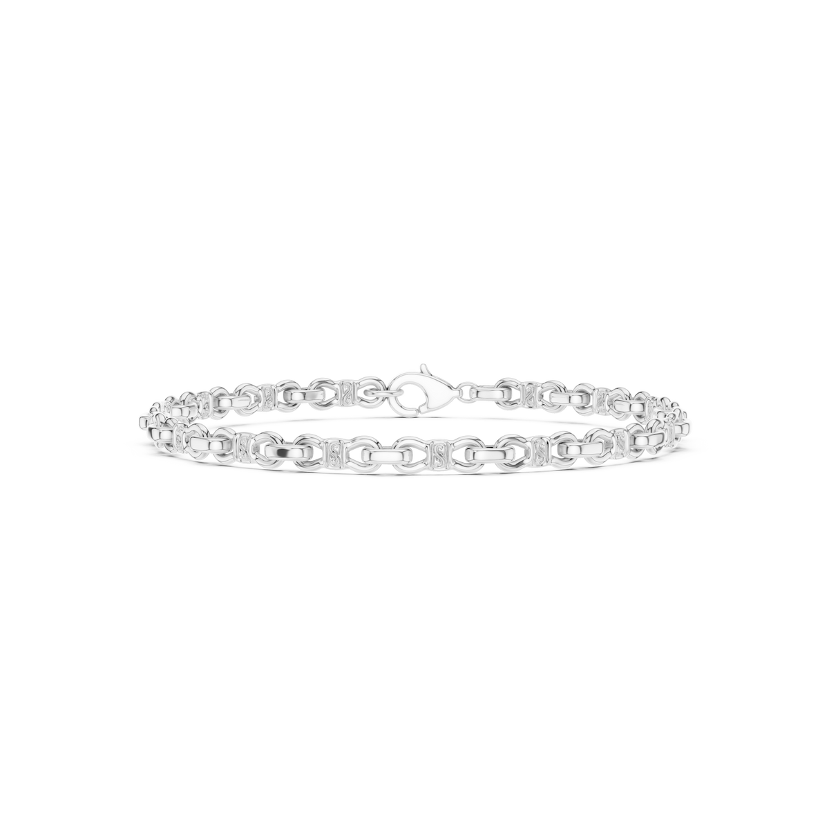 Open Ring Link Bracelet — B12-633 — supplied digital design render