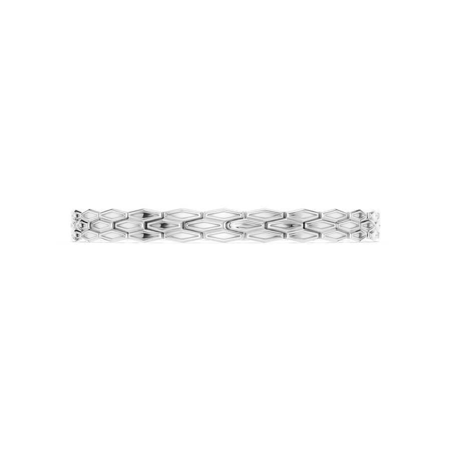 Sculpted Leaf Link Bracelet — B13-637 — supplied digital design render
