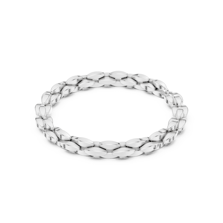 Layered Curb Link Bracelet — B13-638 — supplied digital design render