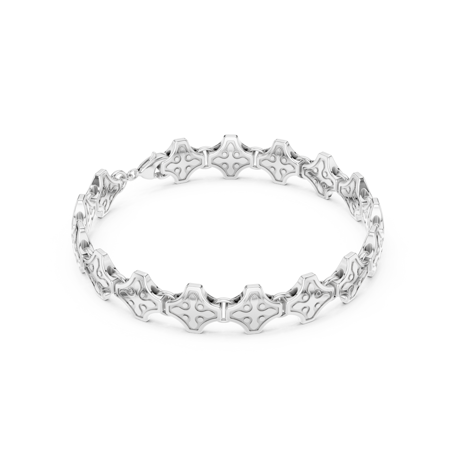 Pointed Motif Link Bracelet — B13-641 — supplied digital design render