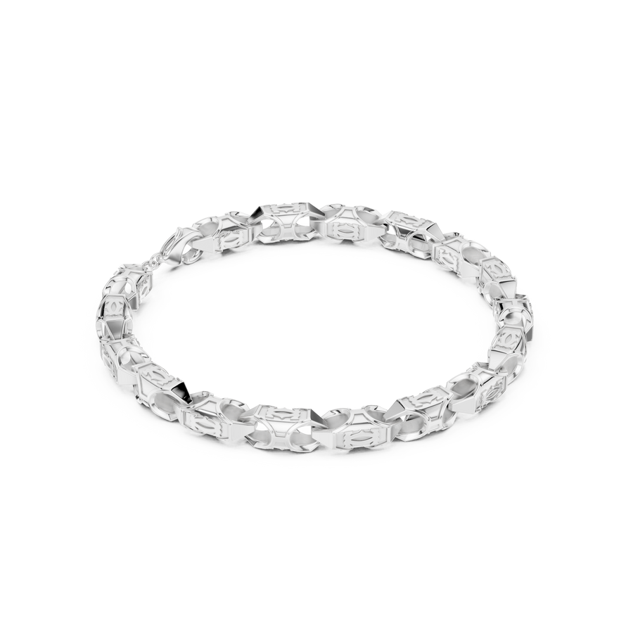 Engraved Link Bracelet — B13-646 — supplied digital design render