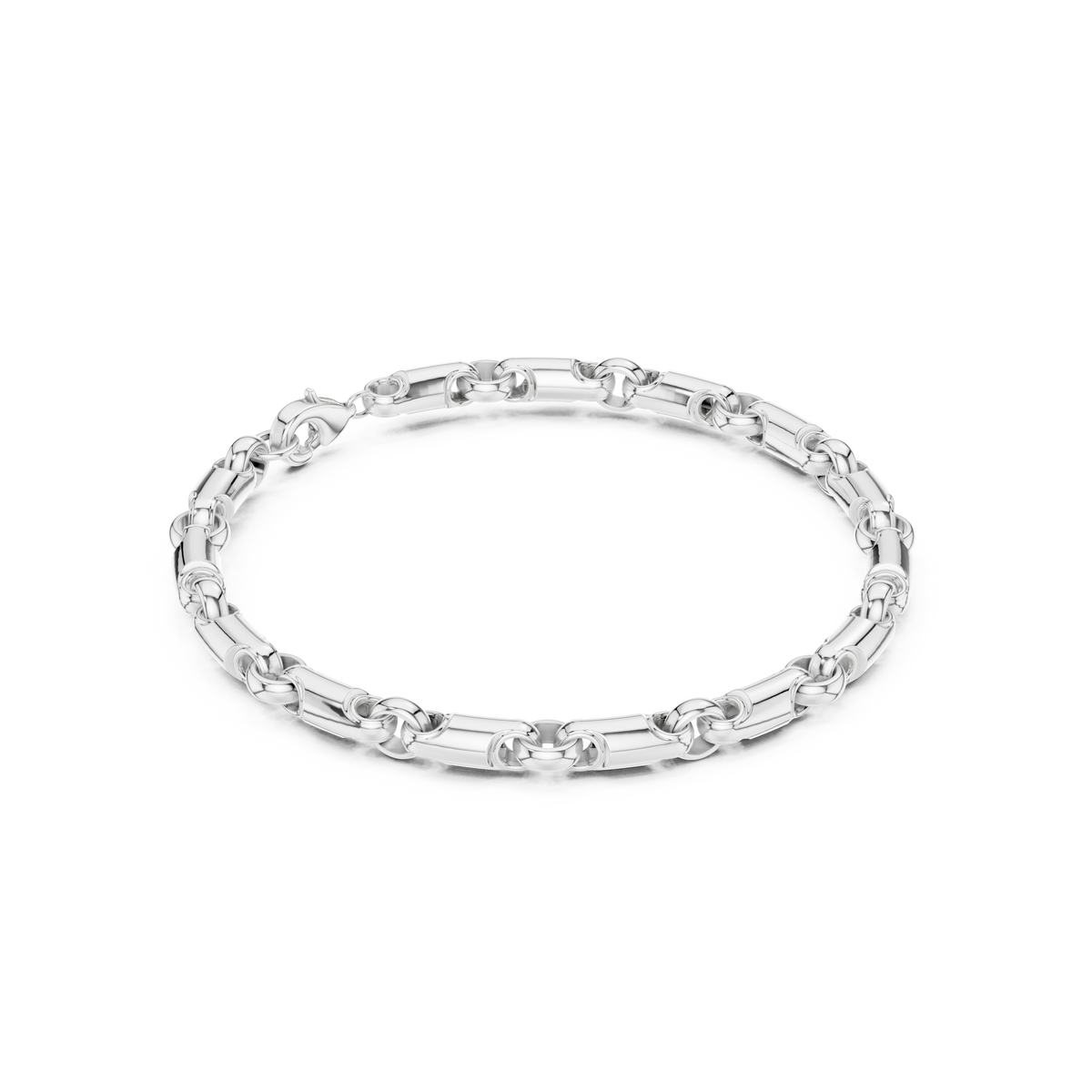 Slim Oval Link Bracelet — B13-650 — supplied digital design render