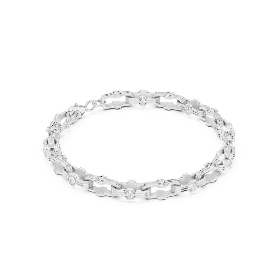 Fine Open Link Bracelet — B13-655 — supplied digital design render