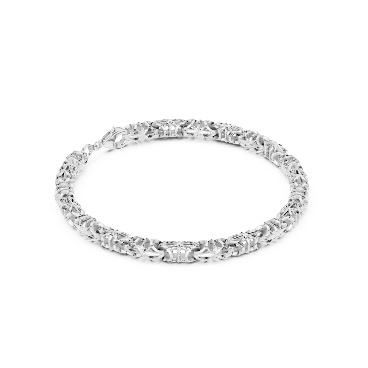 Textured Curb Link Bracelet — B13-656 — supplied digital design render