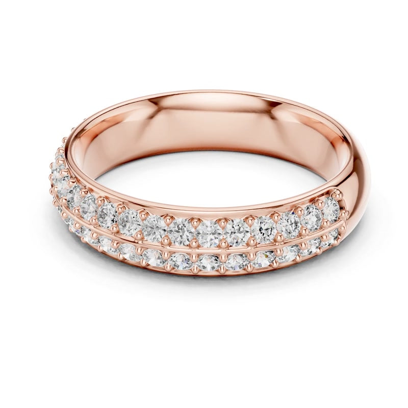 Twin-Row Pavé Band