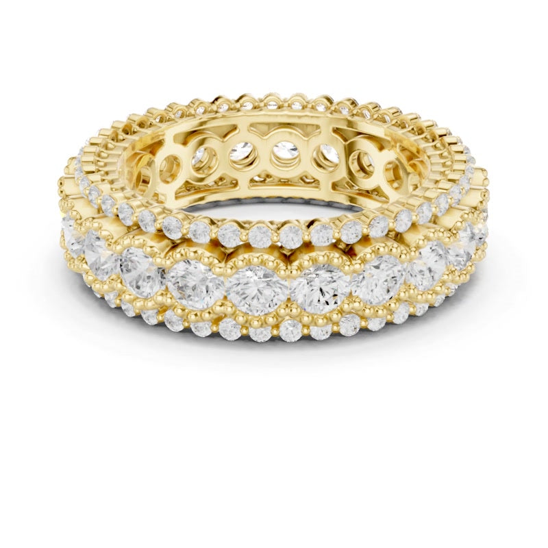 Twin-Row Oval Cluster Band