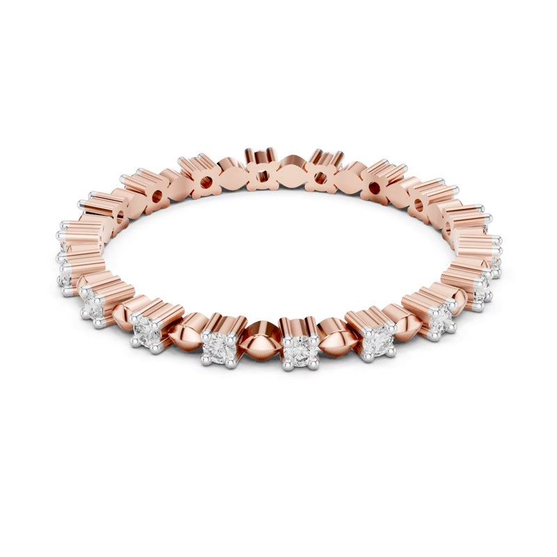Round-Setting Eternity Band