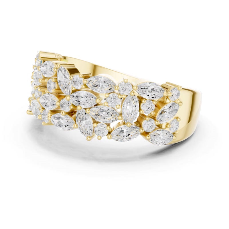 Sculptural Trio Ring