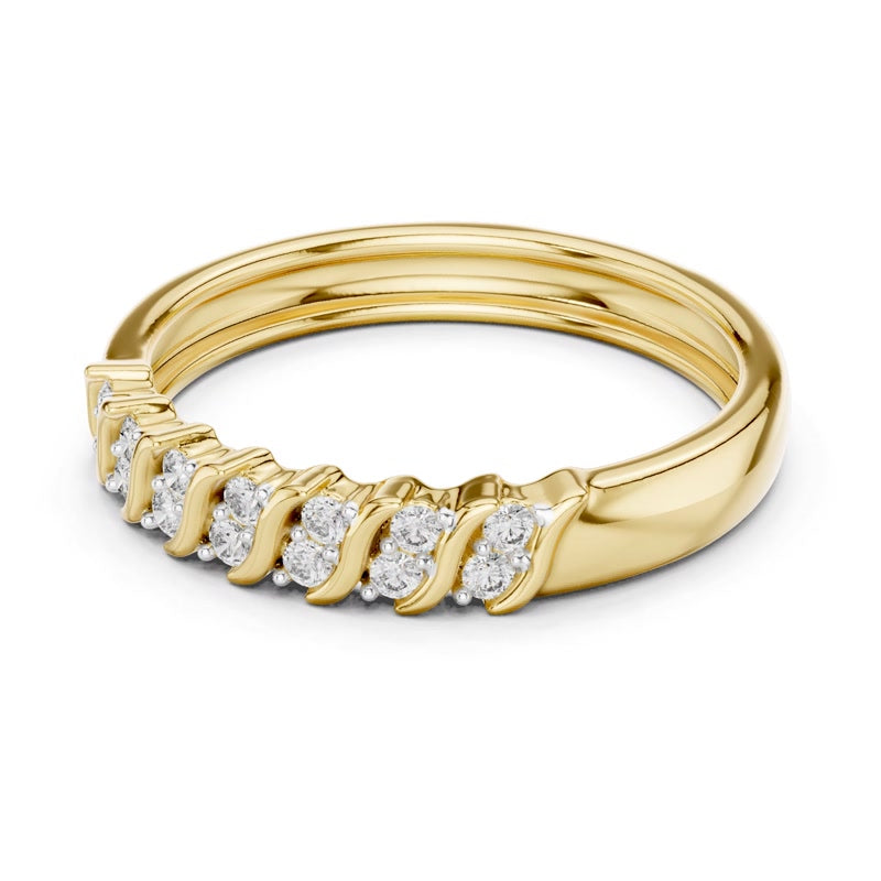 Rectangular Split-Shank Band