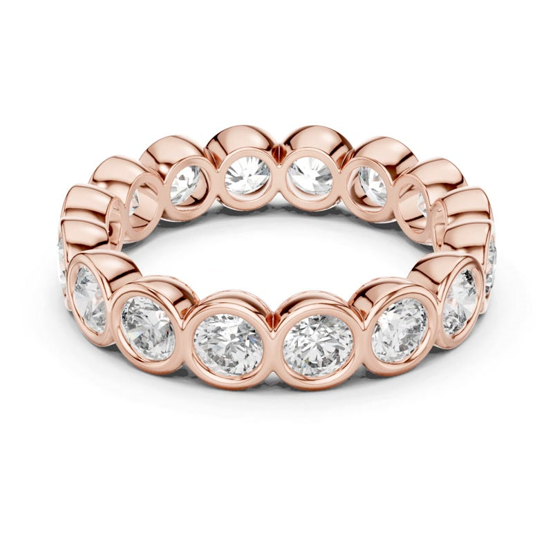 Round Bezel-Style Eternity Band