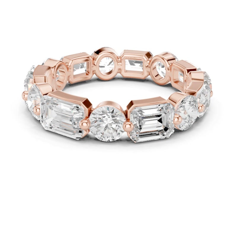 Mixed-Shape Eternity Band