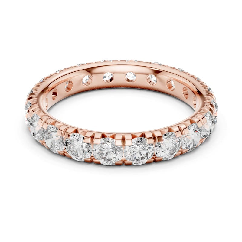 Shared-Prong Eternity Band