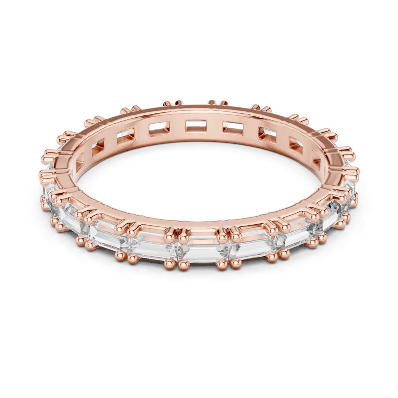 Rectangular Bar-Set Eternity Band