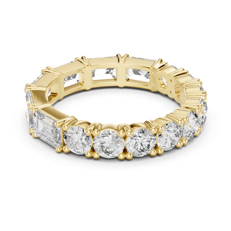 Round Channel-Style Eternity Band