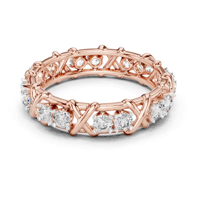 Cross-Gallery Eternity Band