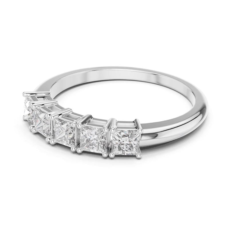 Three-Stone Split-Shank Ring