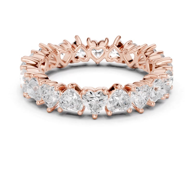 Floral Halo Eternity Band