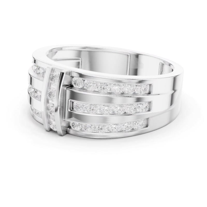 Sculpted Three-Row Band