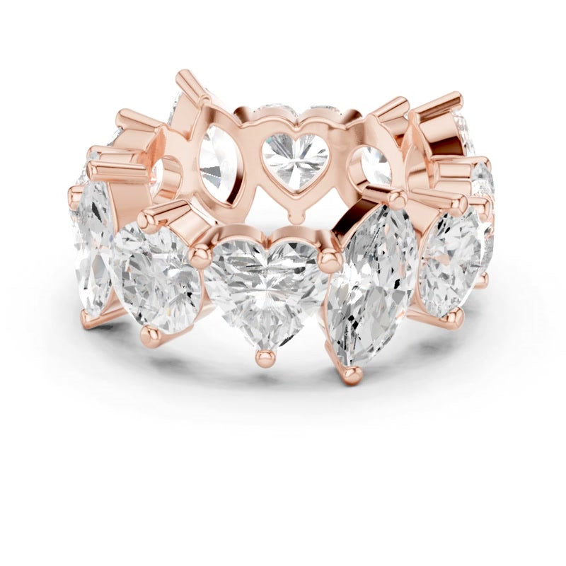 Bold Pear Eternity Band