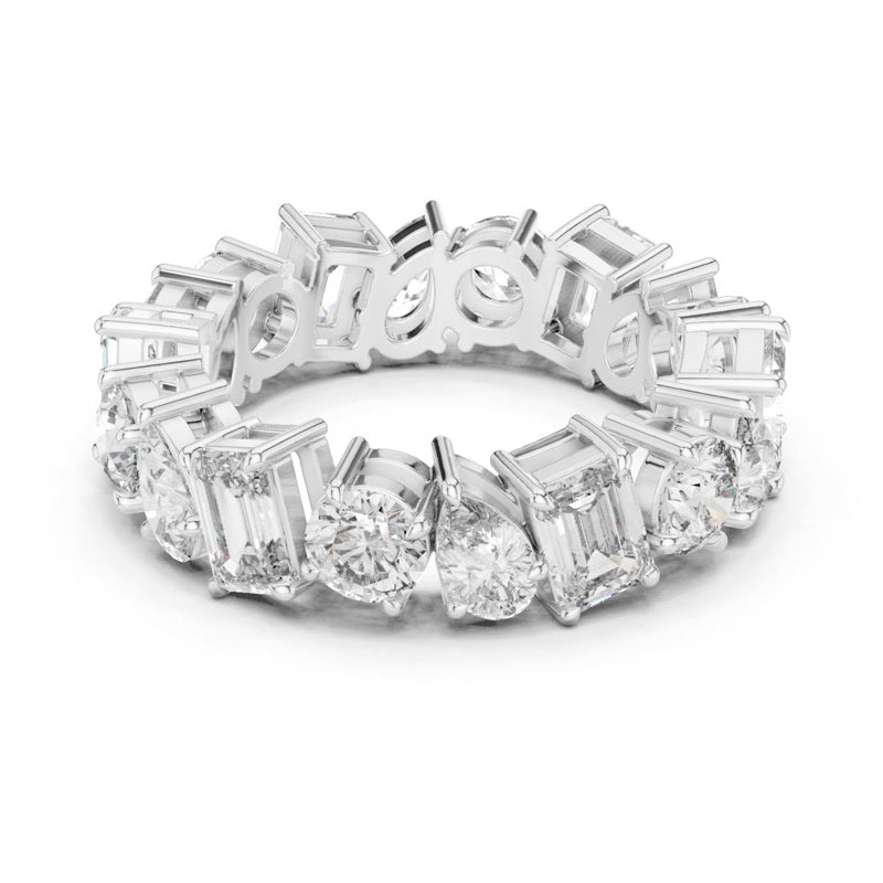 Round and Baguette Eternity Band