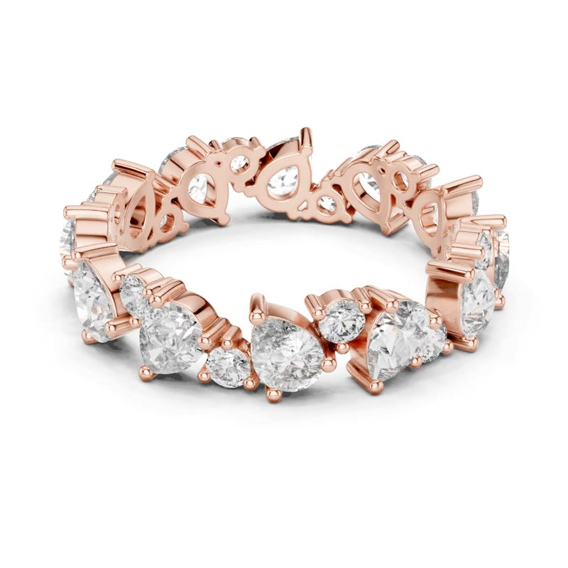 Teardrop Eternity Band