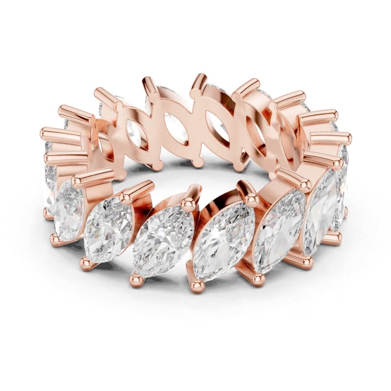 Marquise Fan Eternity Band
