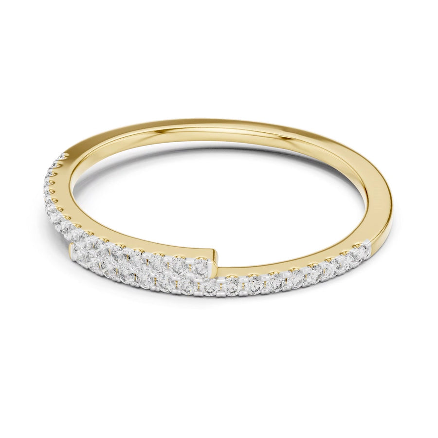 Sweeping Pavé Band — digital render, view 1