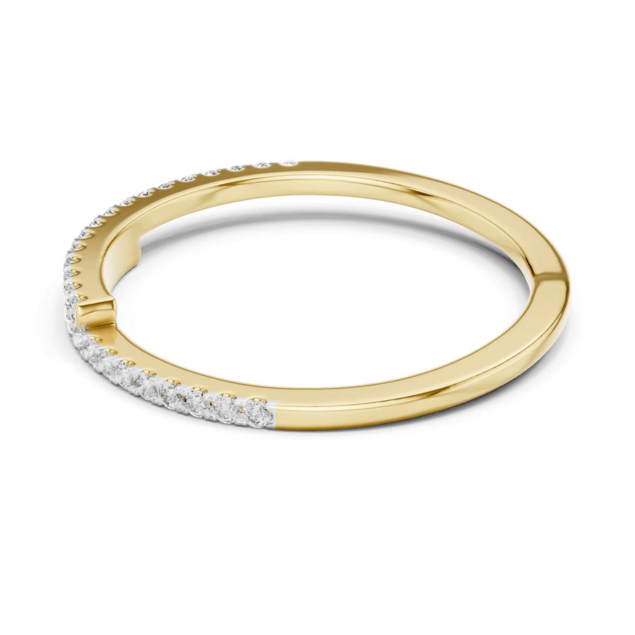 Sweeping Pavé Band — digital render, view 2
