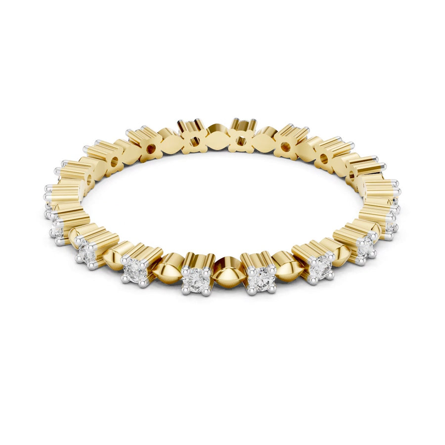Round-Setting Eternity Band — digital render, view 1