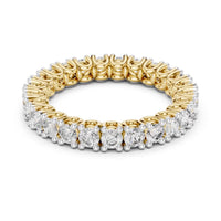 Round Prong-Set Eternity Band — digital render, view 1