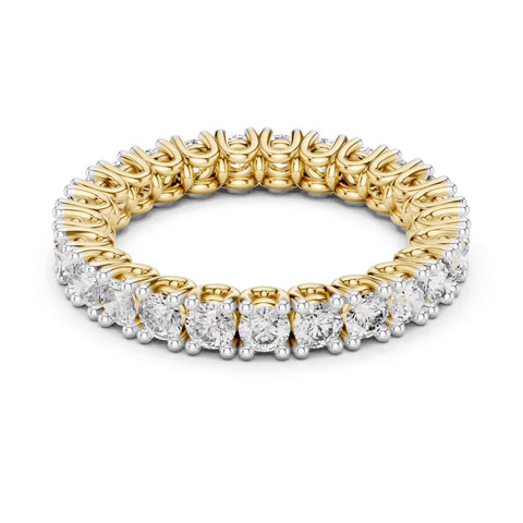 Round Prong-Set Eternity Band