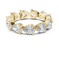 Oval-Cut Eternity Band — digital render, view 2