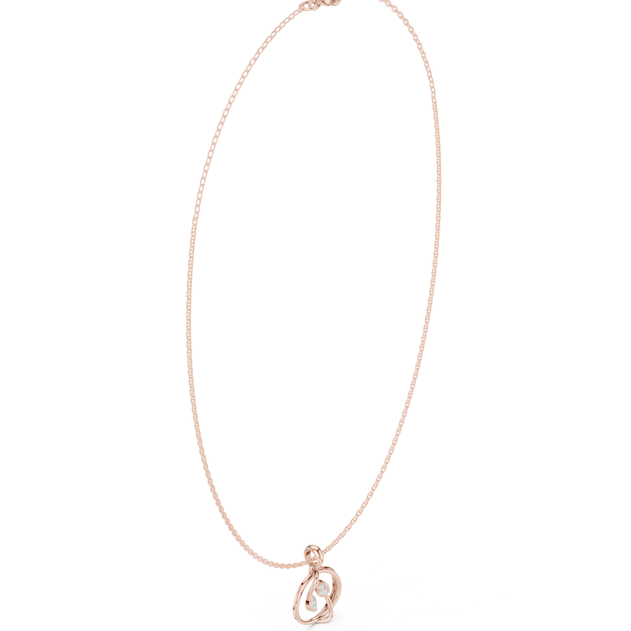 Loop Pendant Necklace — SBWN-045 — digital design render