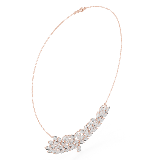 Marquise Cluster Necklace — SBWN-042