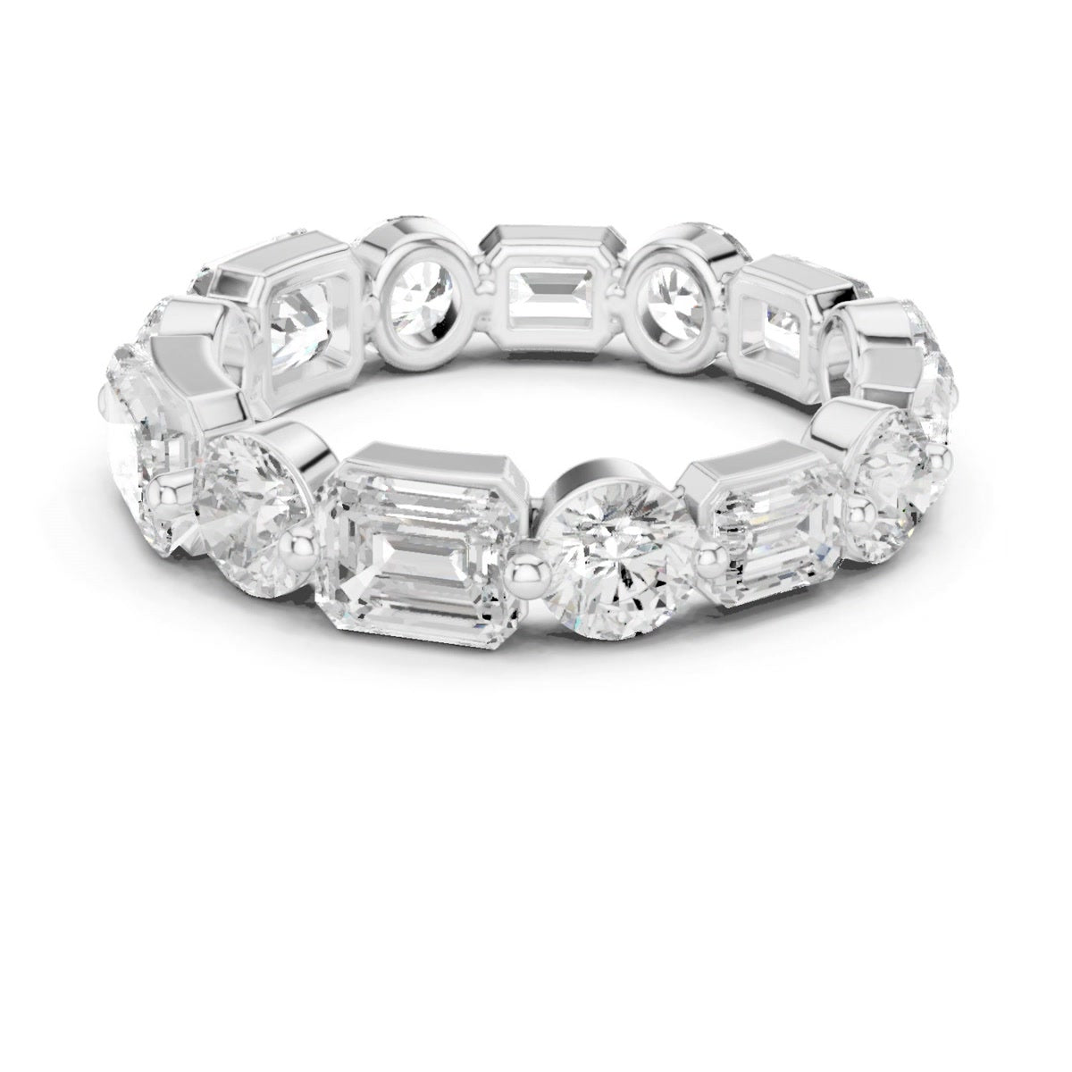 Mixed-Shape Eternity Band — still from the supplied digital video render