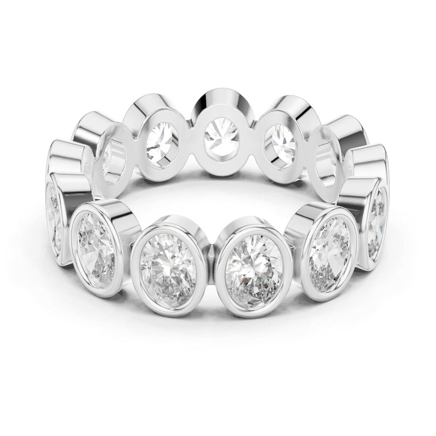 Oval Bezel-Style Eternity Band — still from the supplied digital video render