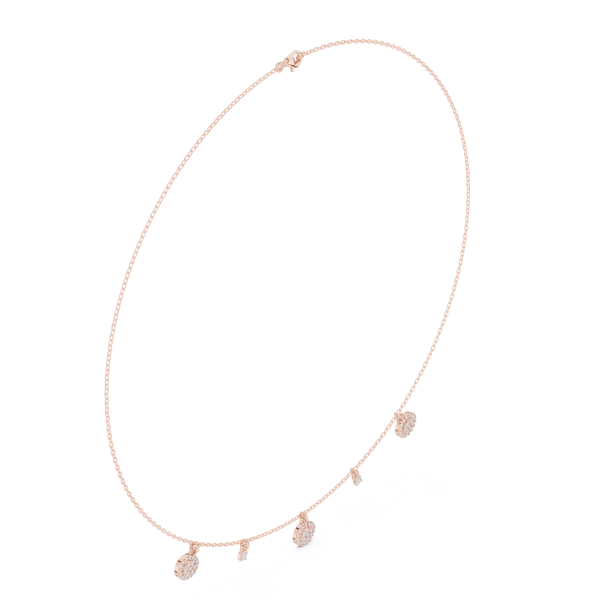 Pear and Bar Station Necklace — SBWN-001 — digital design render