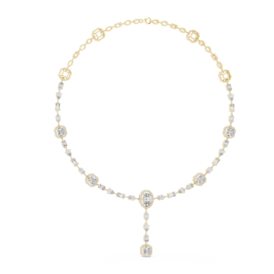 Pendant Y Necklace — GNK-0025 — digital design render
