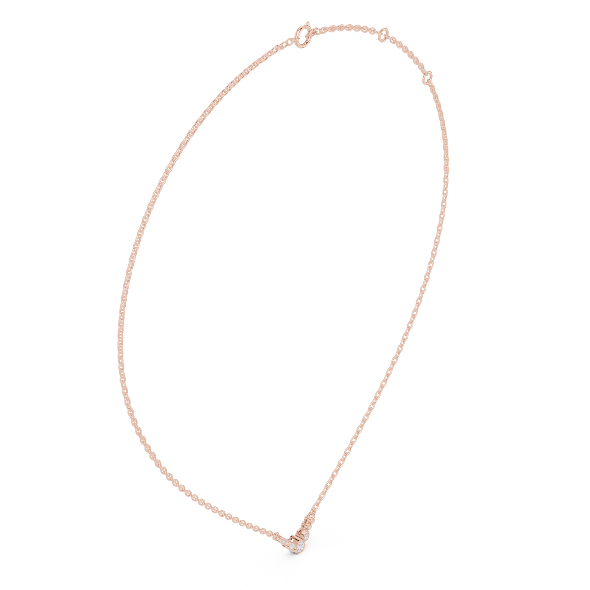 Petite Stem Pendant Necklace — SBWN-054 — digital design render